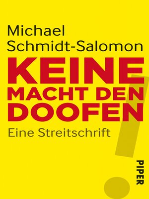 cover image of Keine Macht den Doofen